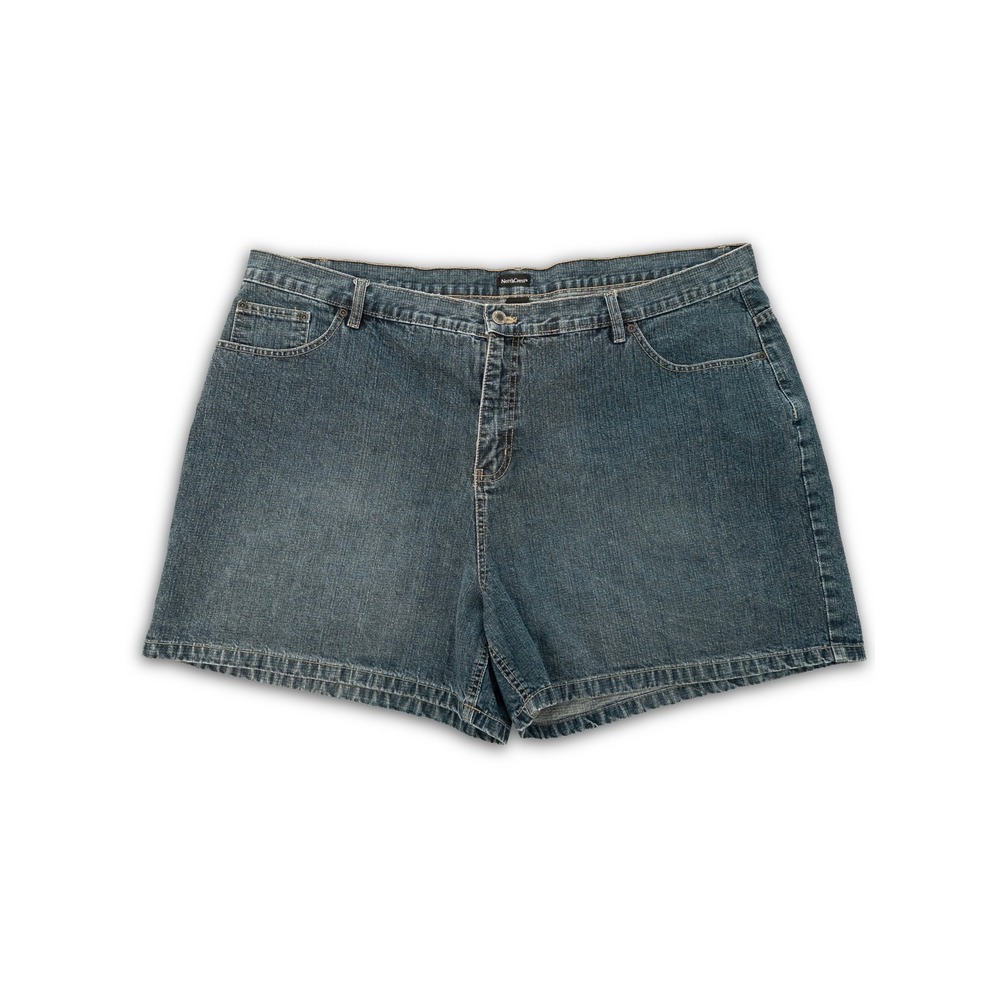 NorthCrest Denim Shorts Womens 22W Blue Jean Casual Summer Festival Plus Size